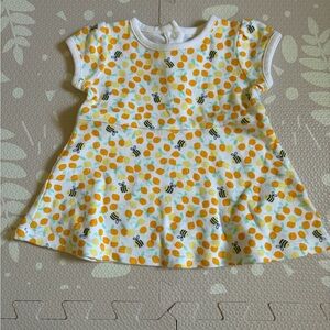 Little Wonders White and Orange Baby Outfit